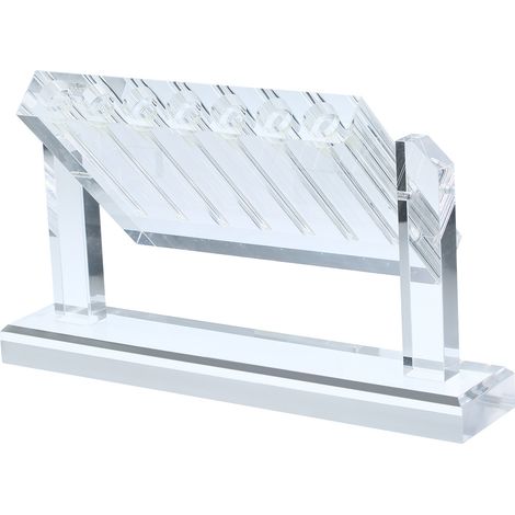 Comparateur de qualité d'huile automobile (7 tubes), testeur de viscosité d'huile de transmission, comparateur en verre transparent, support de démonstration