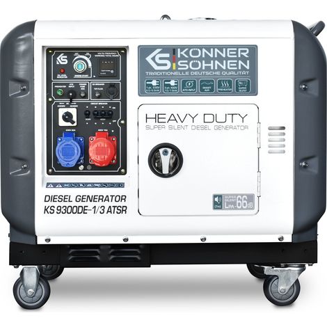 Generator diesel KS 9300DE-1/3 ATSR Könner & Söhnen, 400 V / 230 V, VTS phase switching system, 7500 W / 6000 W (1/5)