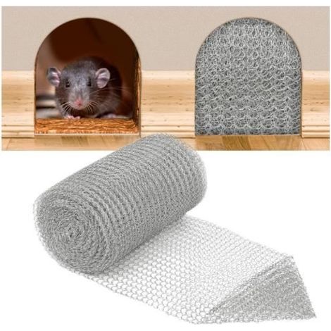 Grillage Anti Rongeur - Acier Inoxydable 304 - 12,7 cm x 6 m - Résistant à la Rouille - Flexible et Durable (1/4)