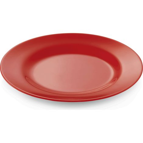 Assiette à dessert mélamine Ø 20 cm rouge - Was Germany