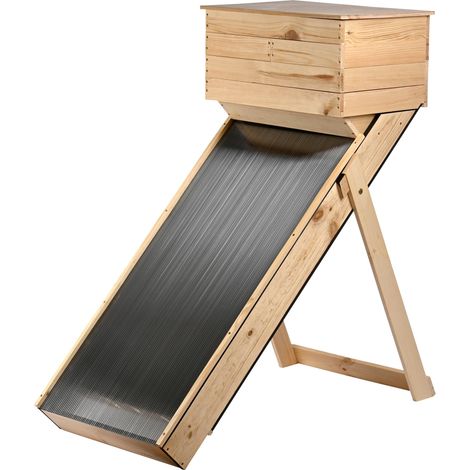 dobar® Essiccatore Solare in Legno da Esterno per Frutta e Verdura - Grande essiccatore per essiccare Erbe - Conservazione Naturale di Frutta, Verdura, spezie e Piante medicinali (1/5)