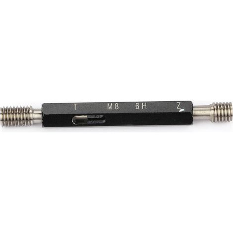 Jauge filetée en acier M8x1,25, outil de mesure manuel de haute qualité pour contrôle de pas de vis (1/4)