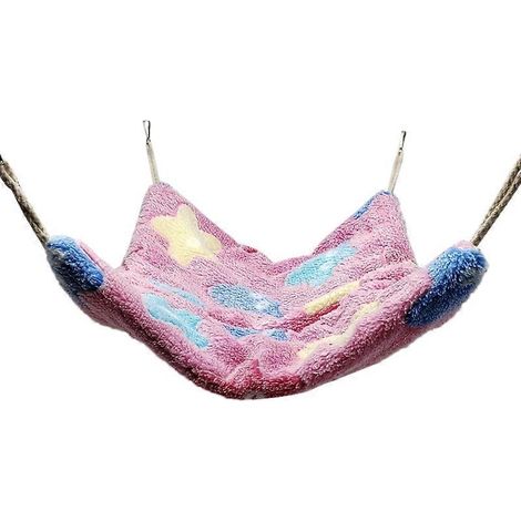 Nid suspendu pour hamster, hamac de sommeil chaud pour petits animaux, lit douillet pour chinchilla, maison étoile de mer rose poudre.