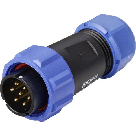 Weipu SP2110 / P 7 II Rundstecker Stecker, gerade Gesamtpolzahl: 7 Serie (Rundsteckverbinder): SP21 (1/4)