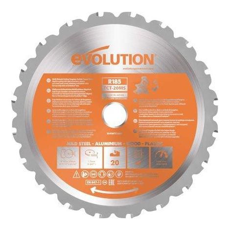 Evolution Lame R185SMS 185 mm 20 dents multi-matériaux