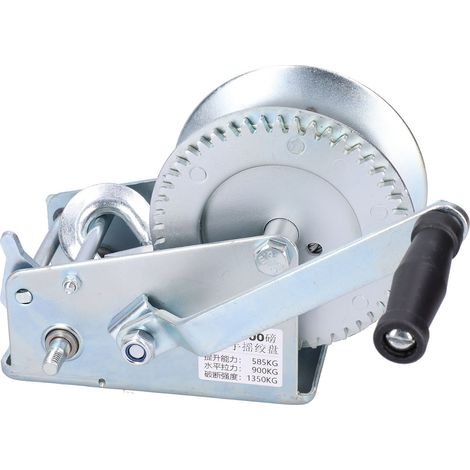 Treuil manuel autobloquant pour remorque avec poignée en caoutchouc, capacité de levage de 2000 lb (1/5)