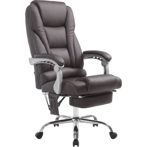 Sedia da ufficio massaggiante PACIFIC marrone (1/4)