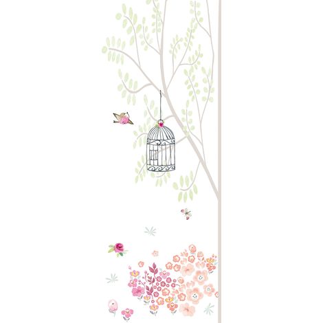 Papier peint panoramique nature original | Tapisserie panoramique floral pour enfant | Papier peint panoramique élégant pour chambre - 267 x 100 cm (1 pièce) (1/3)