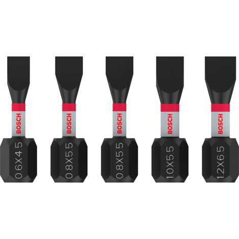 Bosch PRO Slotted Impact Bit SL4.5 SL5.5(x2) SL5.5 SL6.5 25 mm 5-tlg. - 2608521U60 (1/5)