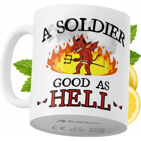Lustige Kaffeetasse mit witzigem Textdesign für Soldaten – ideal für Geburtstage, Namenstage, Feiertage und besondere Anlässe. Hochwertige Tasse für Zuhause, Büro und Arbeit. Farbe: Weiß, 330 ml.