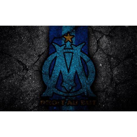 Papier peint panoramique Foot / Football - OM - Olympique de Marseille - 130 cm x 81 cm (1/2)
