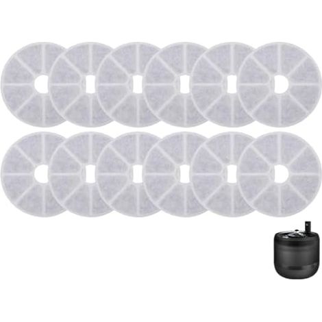 Lot de 12 filtres pour fontaine à chat Philips PAW3210/02 (1/5)