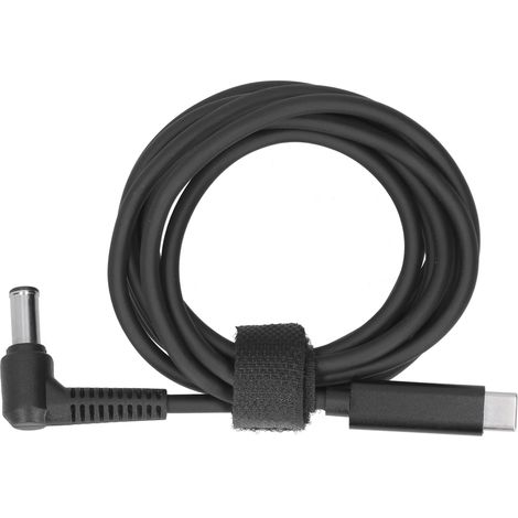 Câble d'alimentation Type C pour ordinateur, connecteur mâle coudé DC 6.0 x 1.4 mm (1/5)