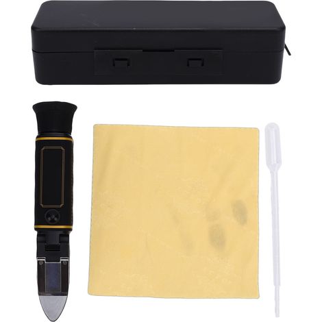 Réfractomètre Brix à double échelle 0-32 % densité 1.000-1.120 Kit de brassage maison pour une mesure précise de la teneur en sucre (1/5)