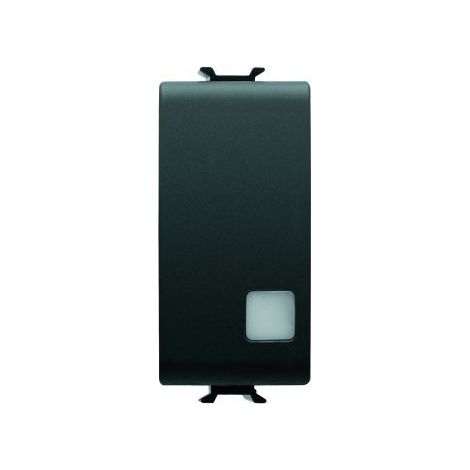 INTER. 1M 1P 16AX LUM. SIGN. NOIR GEWISS GW12003 (1/2)