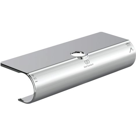 Étagère de rangement thermostatique sur colonnes de douche, Chromé (1/4)