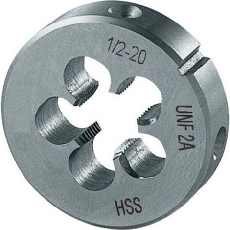Filière, UNF, Filetage : UNF n°1/2—20 pouces, Filets par 28 pouces, Ø extérieur x hauteur 20 x 7 mm