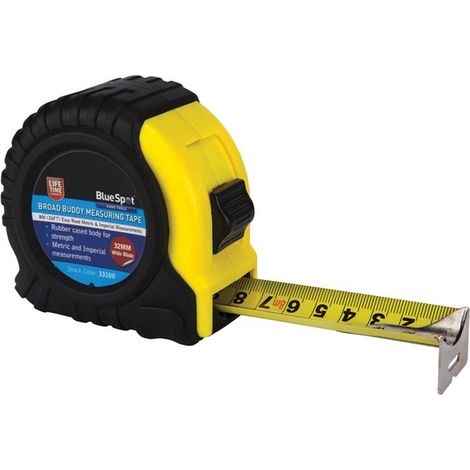 BlueSpot 8m (26ft) Extra-Wide Blade Tape Measure (1/5)