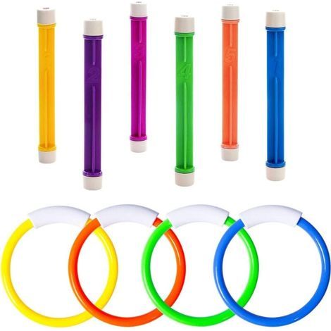 Giocattoli subacquei per bambini, set regalo di giocattoli subacquei per l'allenamento estivo, per divertenti giochi d'acqua (1/4)