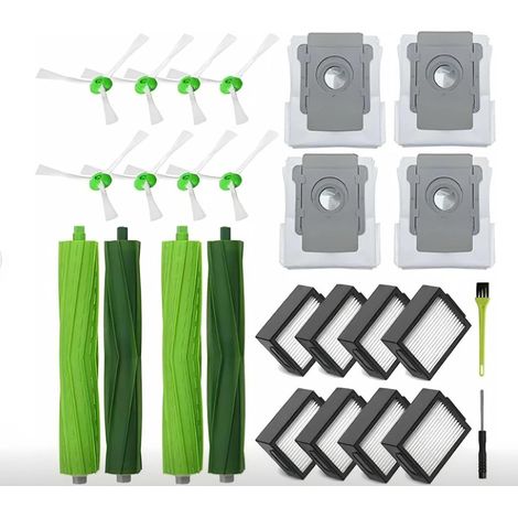 Juego de 26 piezas de repuesto para aspiradoras robot iRobot Roomba i7 / i7+ / E5 / E6 (2+8+8+4) (1/4)