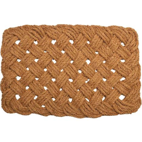 Felpudo de cuerda de coco marron 80x50x3 (1/5)