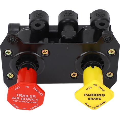 Ortviai Valve de frein à main pour tableau de bord 800516 en métal renforcé pour camions et remorques lourds (1/5)