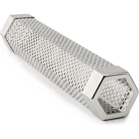 12 '' Premium Pellet Smoker Tube en Acier Inoxydable Hexagonal Barbecue Générateur de Fumée 5 Heures de Fumée Billable pour Ajouter Une Saveur Extra-Fumée pour Tous Les Aliments Grillés- (1/5)