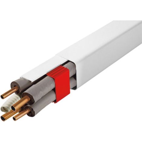 Goulotte Artica PVC 2m - 80mm blanc - MC DISTRIBUTION - 04/BCF8 (1/2)