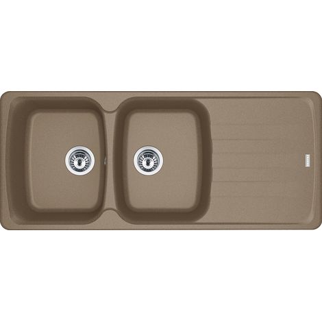 Franke AZG 621. Tipo di lavello: Lavello montato su piano, Forma del lavandino: Rettangolare, Colore del prodotto: Marrone. Larghezza: 1160 mm, Profondità: 500 mm, Altezza: 210 mm - 114.0490.259 (1/2)
