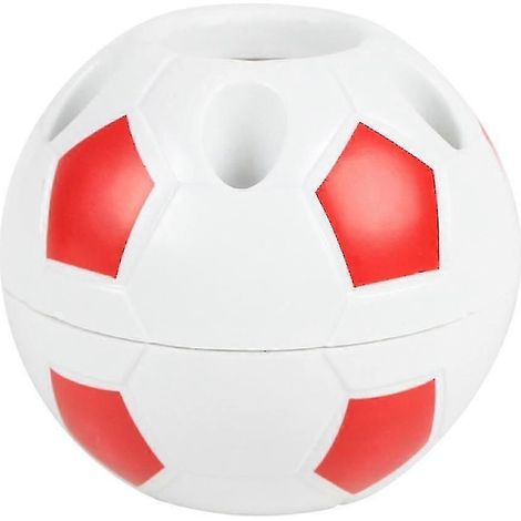 Porte-stylo, boîte de rangement pour crayons de bureau, crayons à motif football, fournitures scolaires pour étudiants.-Red