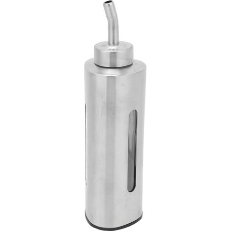 Bouteille à huile d'olive en acier inoxydable 304, carafe à vinaigre avec bec verseur, fenêtre transparente pour cuisine maison restaurant Type 1 (1/5)