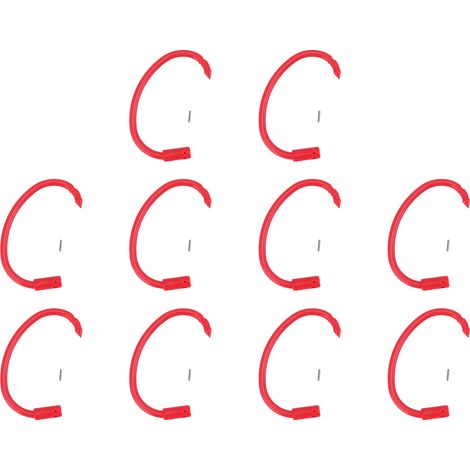 10 Nasenringe aus Kunststoff für Rinder, Zugringe für Rinder, Zuchtringe für große Rinder (1/5)