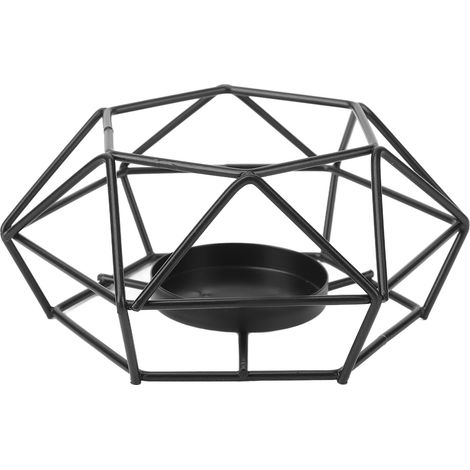 Porte-bougie en fil métallique vintage, style ins, support décoratif pour cheminée, table d'appoint, terrasse, entrée et porche (1/5)