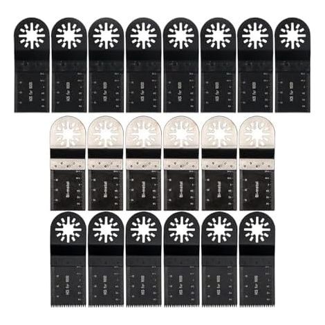 Universal oscillating tool kit: professional multi-purpose saw blades for wood, metal and hard materials, compatible with Dewalt, Rockwell, Milwaukee, Makita - (1/5)