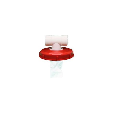 IBC-Tankdeckel mit waschbarem Nylonfilter für 1000-Liter-IBC-Regenwassertanks, IBC-Deckelfilter, IBC-Tankzubehör, Nylon-Regenwasserfilter (245m T-Stück - Crezuo)