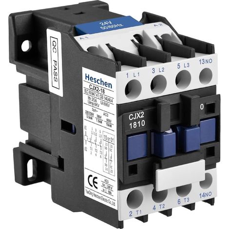 Wechselstromschütz CJX2-1810 24 V 50/60 Hz 3P 3-polig, normalerweise offener Spule Ie 18 A Ue 380 V (1/5)