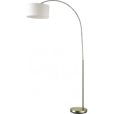 Pie de salón Polux E27 cuero beige (1/2)
