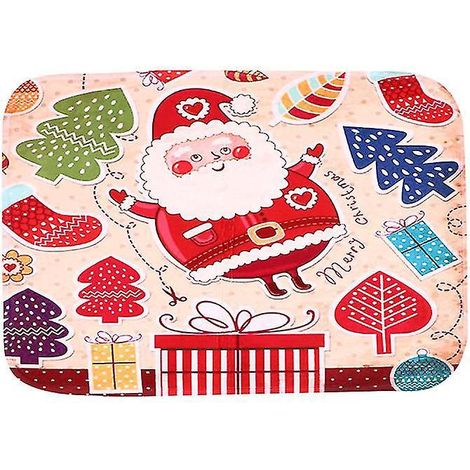 1 tapis de sol de Noël pour bureau