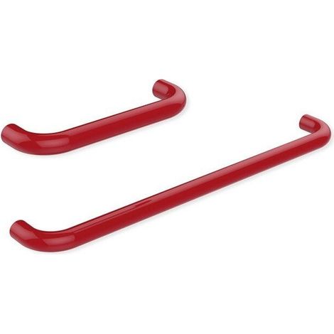 Toallero de baño SERIE 477 d : 28 mm sin roseta Dimensión axial 570 mm rojo rubí