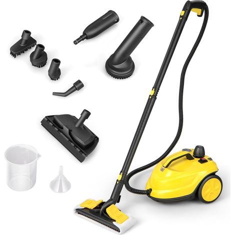 COSTWAY 2000W Rolling Steam Mop Hand Held Cleaner Steamer Floor Carpet Wash Window (1/5)
