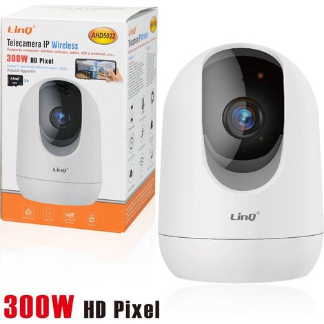 Caméra Ip Sans Fil 300 W Hd Pixel Compatible Pc Téléphones Mobiles Ios Android Ahd5022