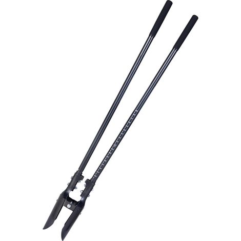 Mophorn scavatrice per pali per impieghi gravosi, manico in acciaio al carbonio da 57,5 pollici, scavatrice manuale con marcature in scala e lama in metallo per giardinaggio e attività all'aperto (1/5)