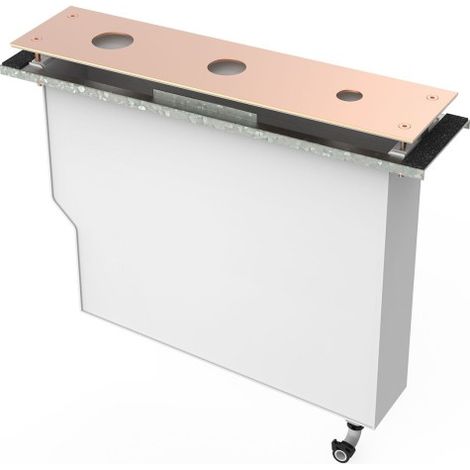Réservoir pour robinetterie de rebord de baignoire Or Rose Mat 24K - TRES 20024501OPM