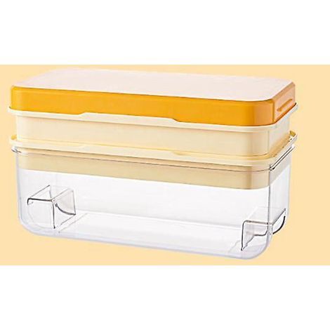 mit Aufbewahrungsbox, Eiswürfelform mit Silikondeckel, kleine Größe, für 64 kleine Eiswürfel. (1/5)