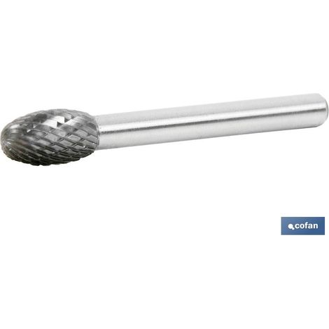 Fraise rotative ovale de 10 mm.