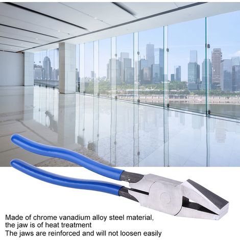 Pinces à couper verre 11 pouces acier chrome vanadium poignée PVC outil à main pour céramique 1 pièce (1/5)