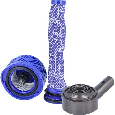 vhbw 3-tlg. Zubehör-Set kompatibel mit Dyson DC58, V6, DC62, DC61, Clean  für DC59 Staubsauger - Luftfilter, Vorfilter, Motorabdeckung (1/5)