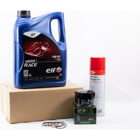 Kit Entretien Vidange Standard pour MOTO GUZZI GRISO 1200 8V de 2014 à 2017 - ELF MOTO 4 RACE 10w60 4L