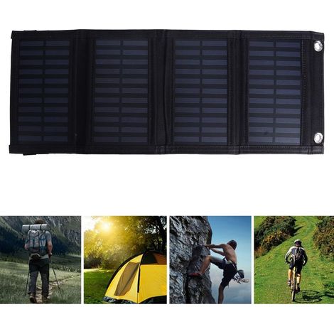 Tragbare, faltbare 20-W-Solartasche für Camping und Wandern – Mini-Solarladegerät (wasserdicht) für Handys und Mobilgeräte – (1/5)