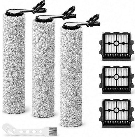 Brosse à rouleau et filtres pour Tineco Floor ONE Stretch S6, S7 Stretch Ultra/Steam, I5/I6 Stretch, S9 Artist Pro/Steam